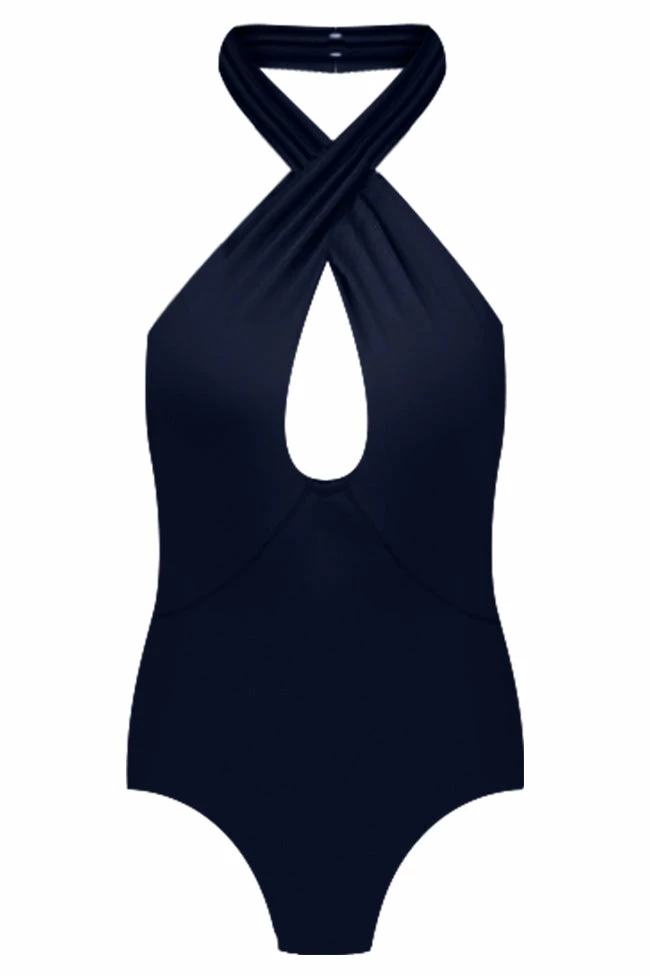 Cheapest 😉 Pink Lily Spice Up Your Life Cross Front Halter Black Bodysuit FINAL SALE 🤩 - Image 13